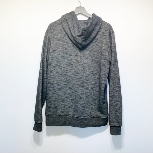 Slate & Stone Black Marl pouched Hoodie Men’s LG - Picture 2 of 4